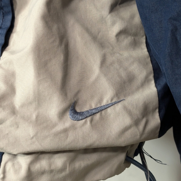 Vintage Y2K Nike 2000's Full Zip Windbreaker Jacket Mens Size XL Navy Blue A041 - Picture 8 of 16